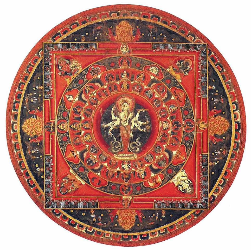 965x963 Avalokiteshvara In Nepalese Mandala