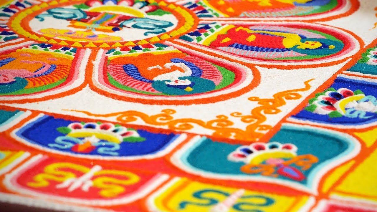 1280x720 Sand mandala: Tibetan Buddhist ritual