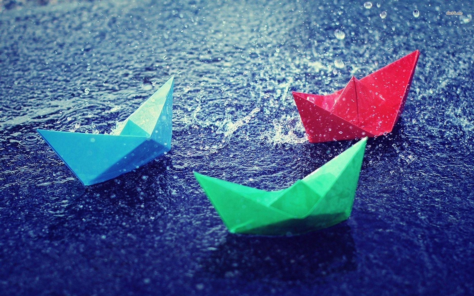 1920x1200 Paper boats wallpaperx1200