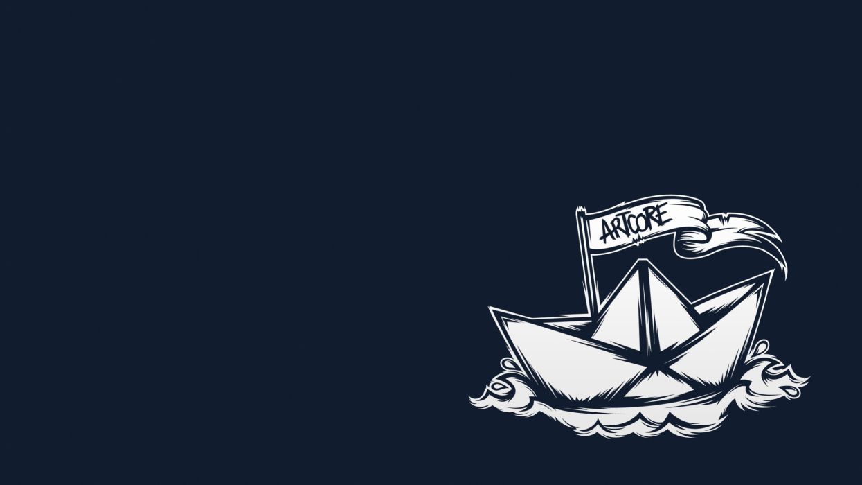 1245x700 Blue paper boats paper boat wallpaperx1440