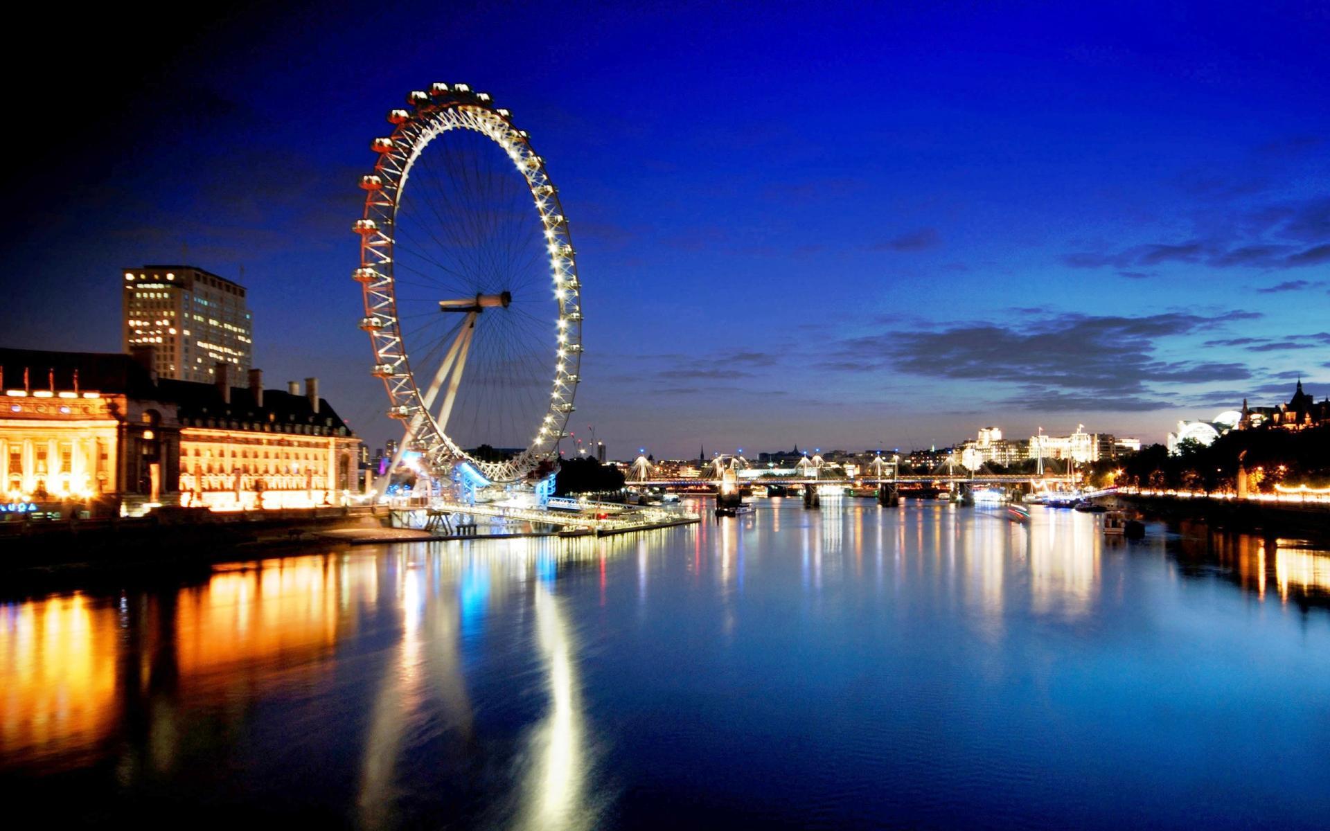 1920x1200 London Eye Ferris Wheel Wallpaper