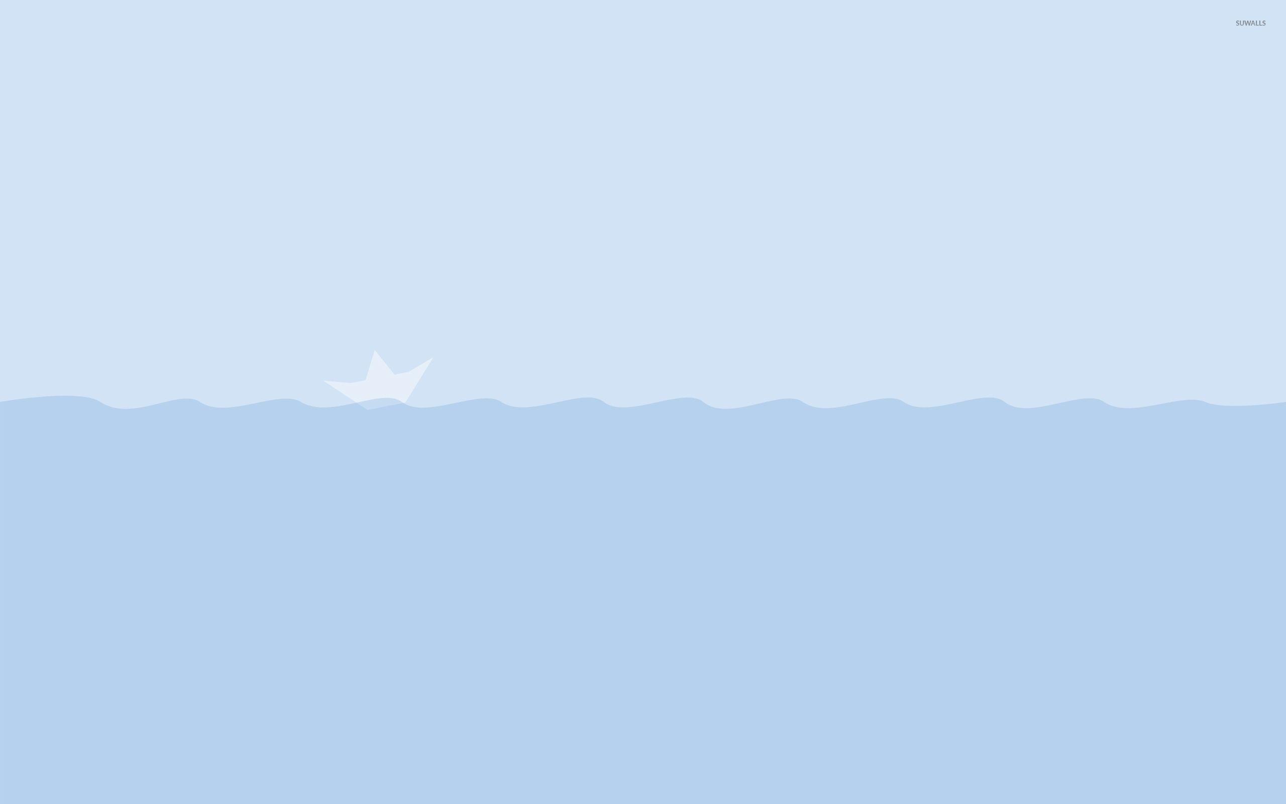 2560x1600 Paper boat wallpaper wallpaper