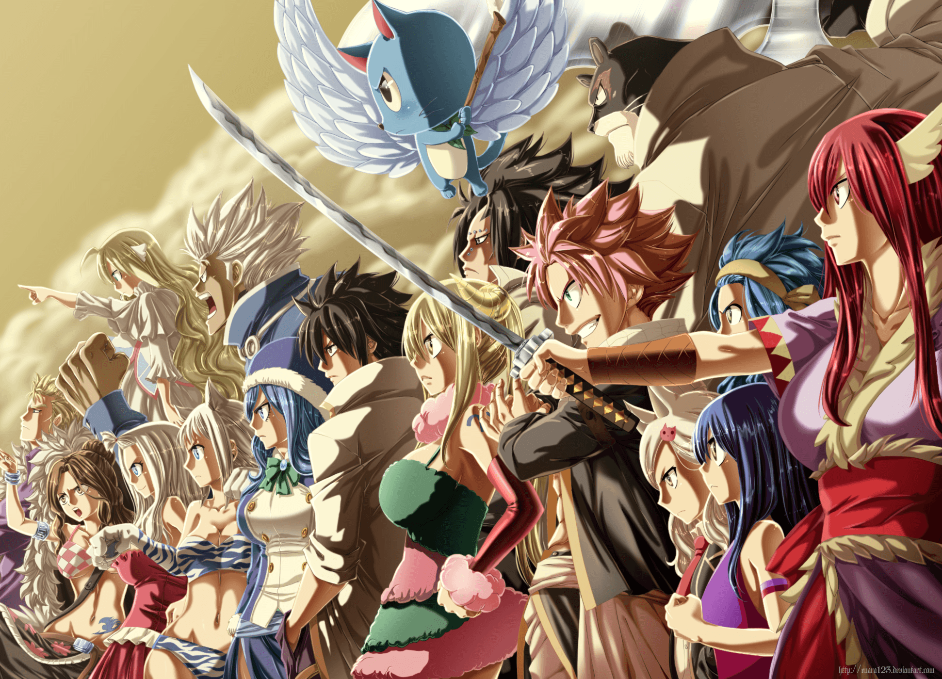 Fairy Tail Characters Wallpapers Top Free Fairy Tail Characters Backgrounds WallpaperAccess