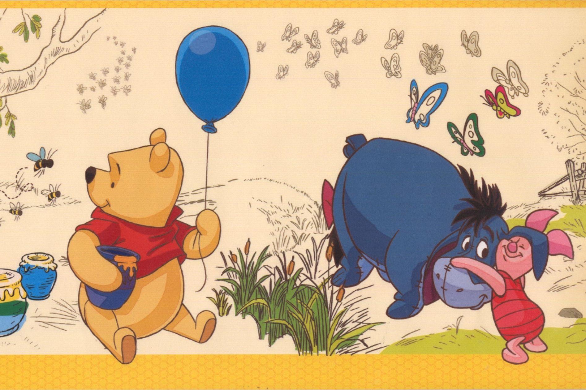 1894x1261 York Wallcoverings Disney Winnie the Pooh Wallpaper. Lowe's Canada