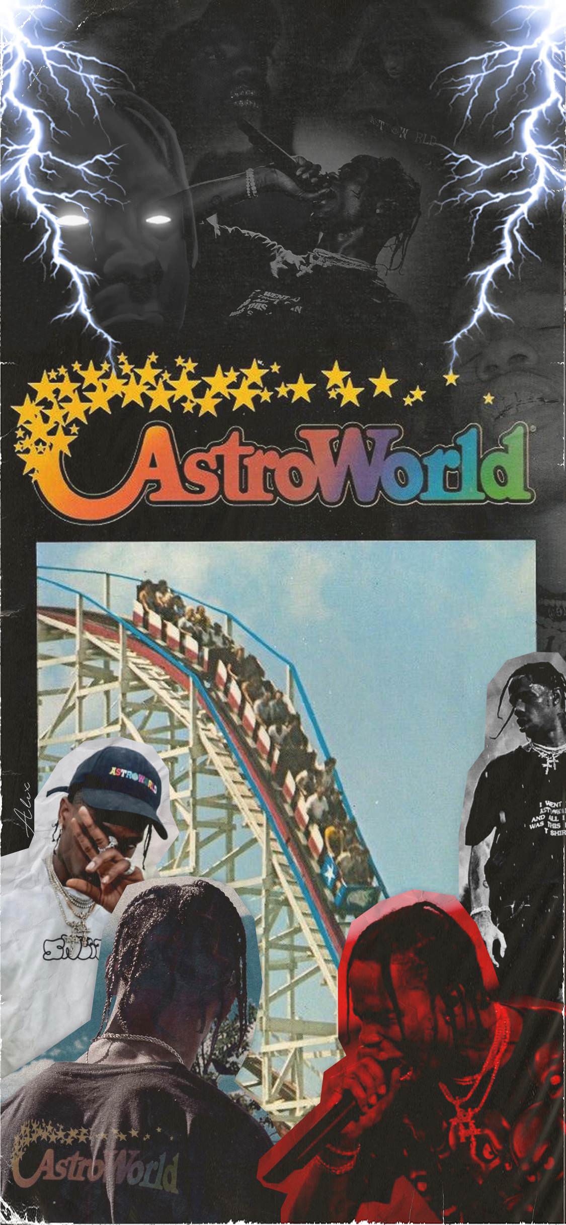 1125x2436 Art I made an astroworld wallpaper