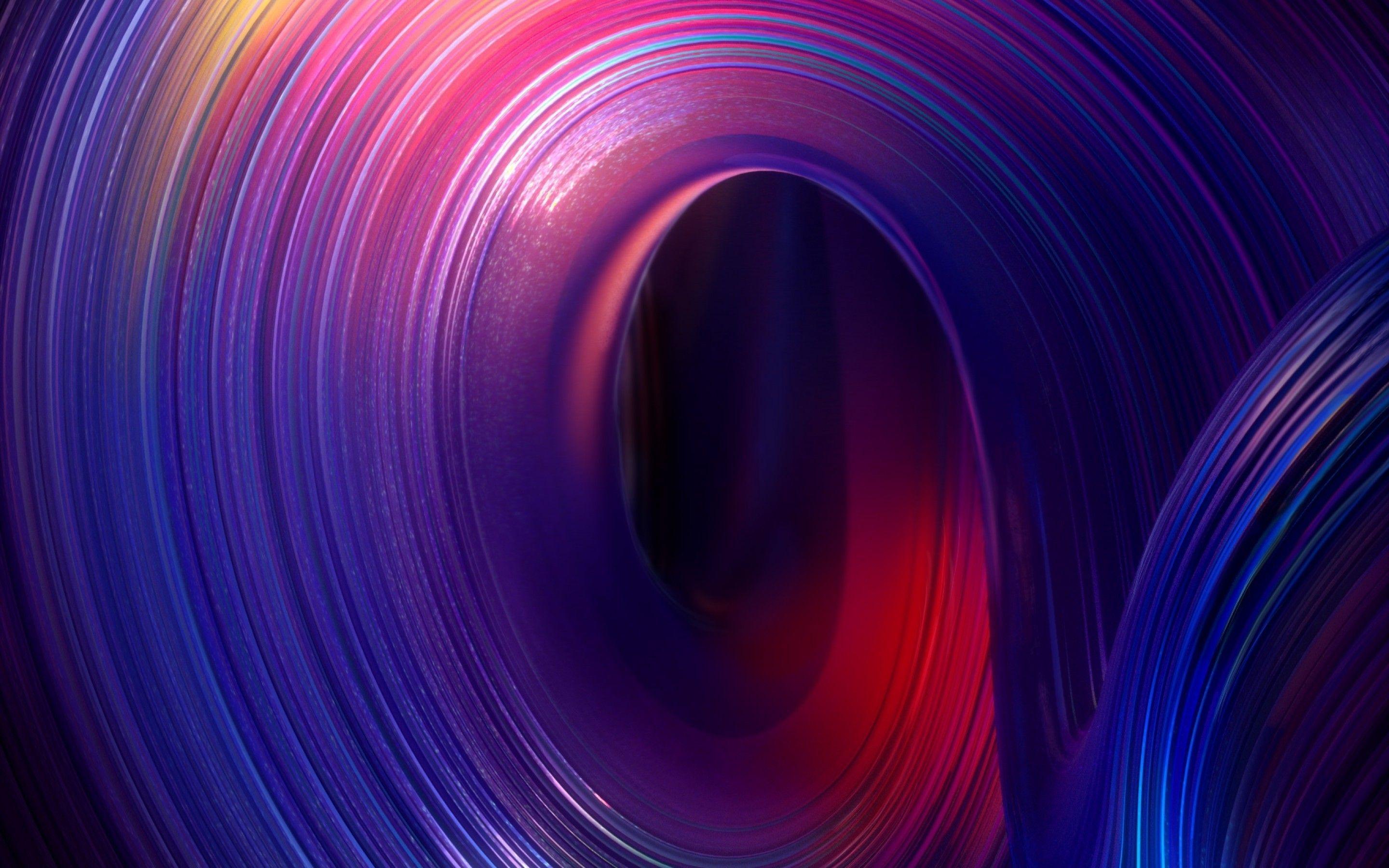 2880x1800 Download 2880x1800 Gradient Spiral, Nested Lines, Geometric