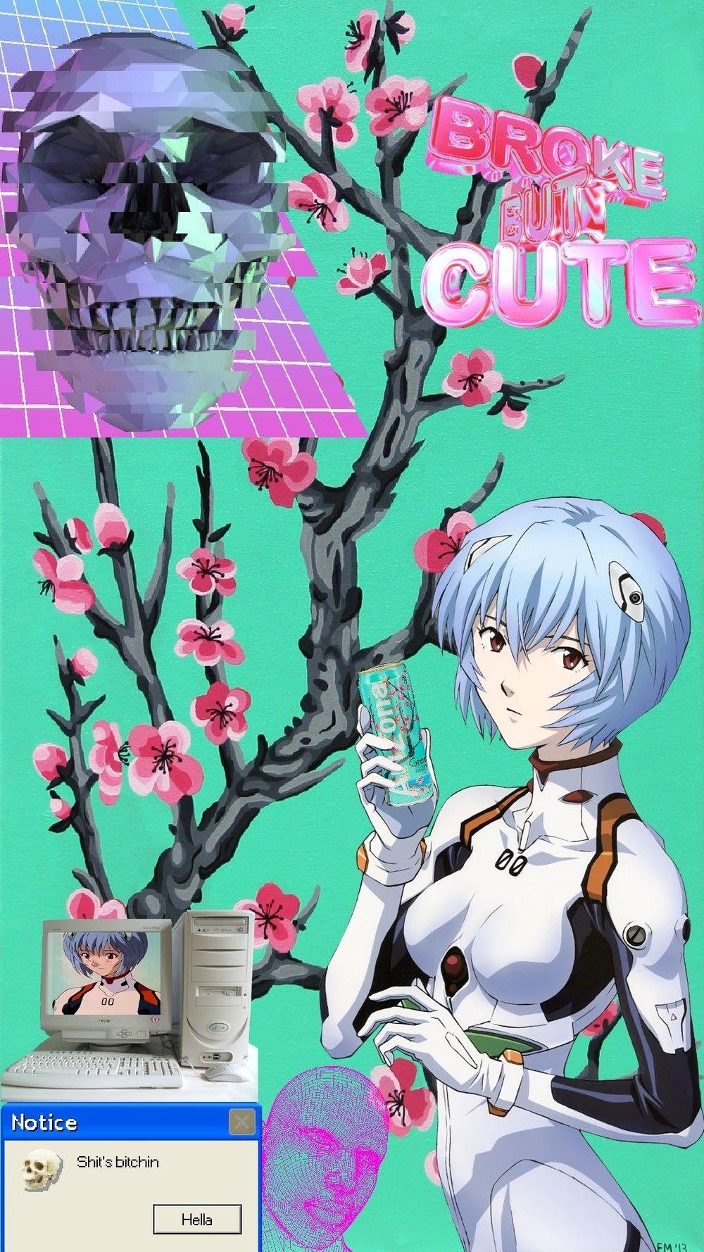 Anime Vaporwave iPhone Wallpapers - Top Free Anime Vaporwave iPhone