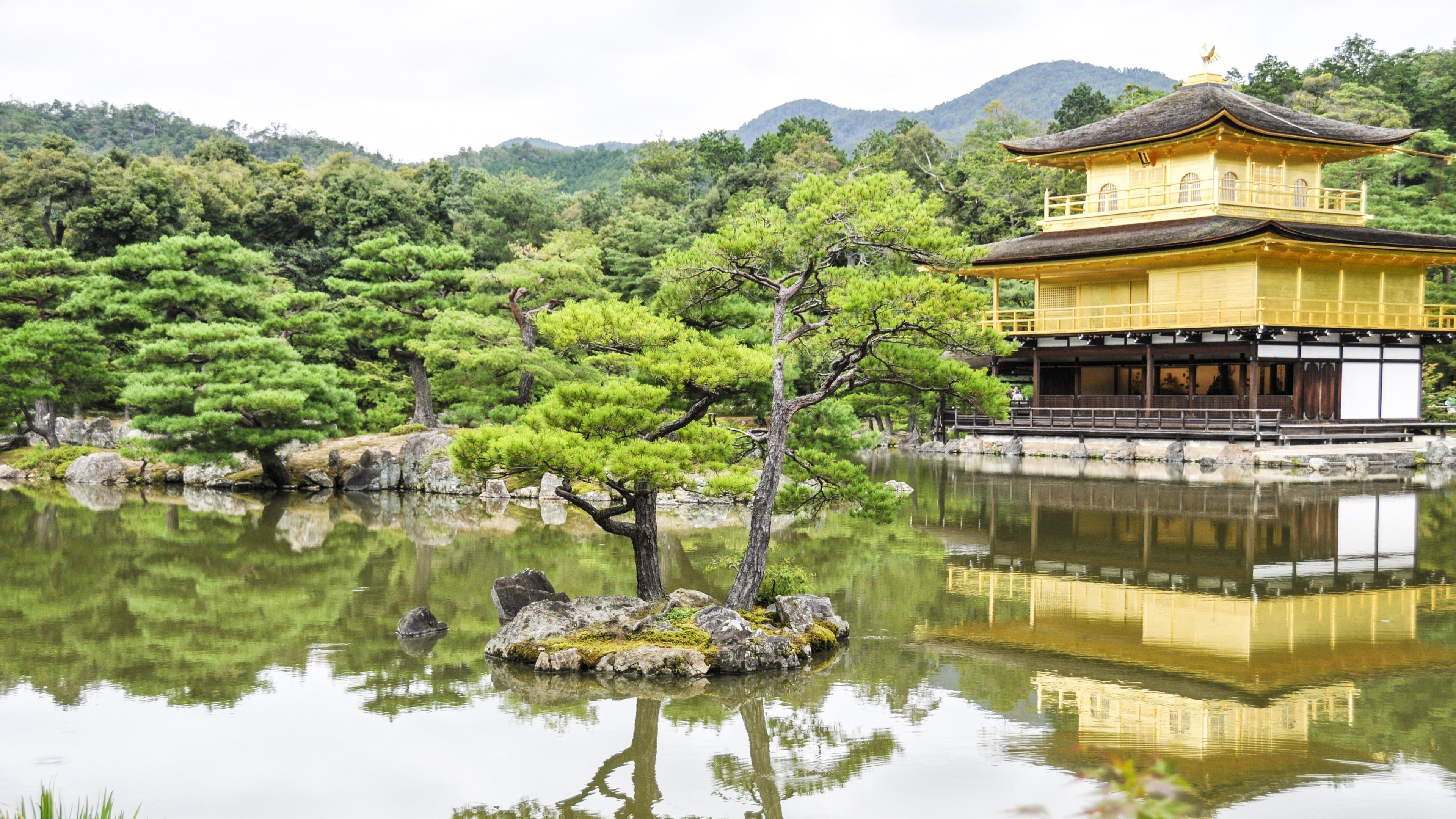 3840x2160 Kinkaku Ji Of The Golden Pavilion Wallpaper. Wallpaper