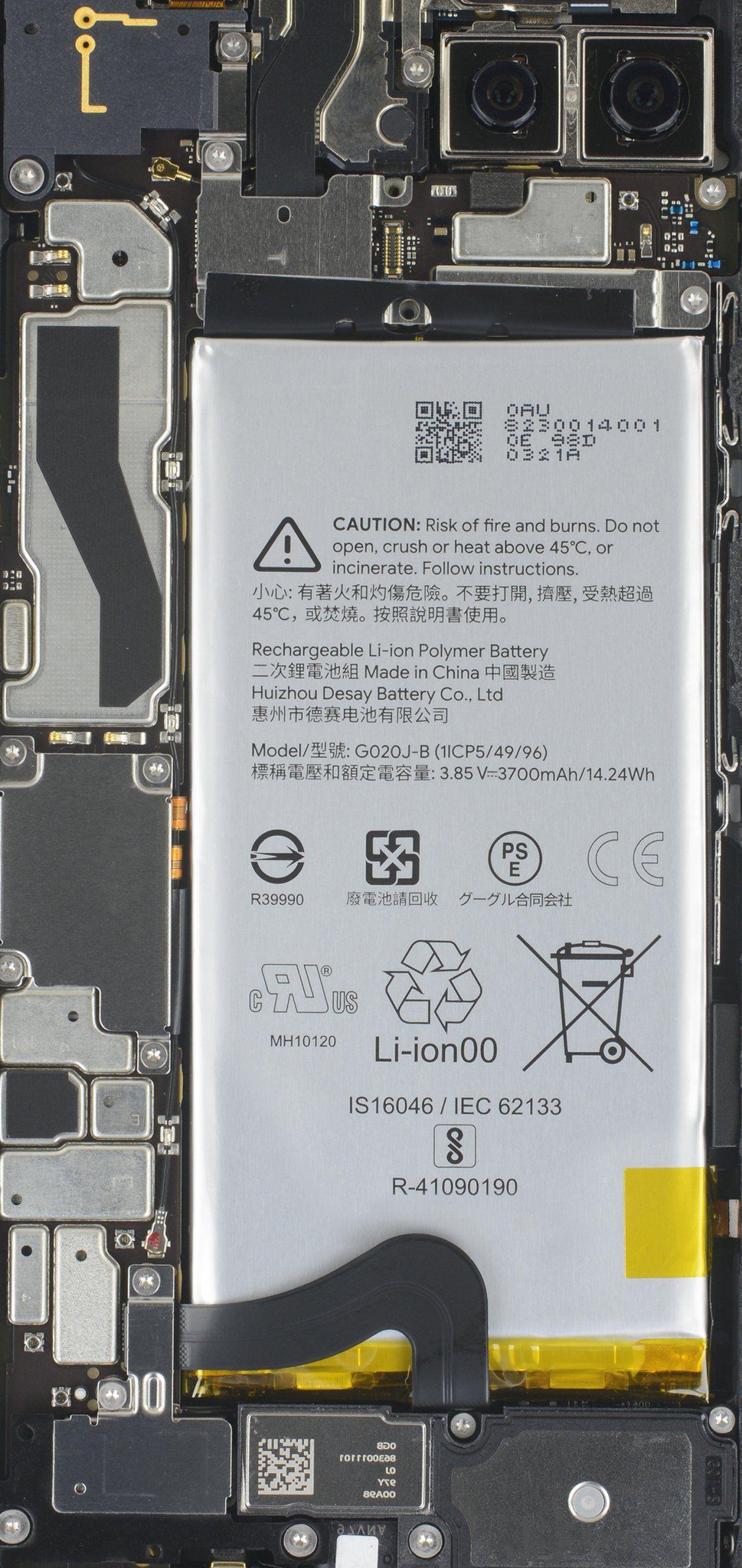 1213x2560 Pixel 4 XL Teardown Wallpaper