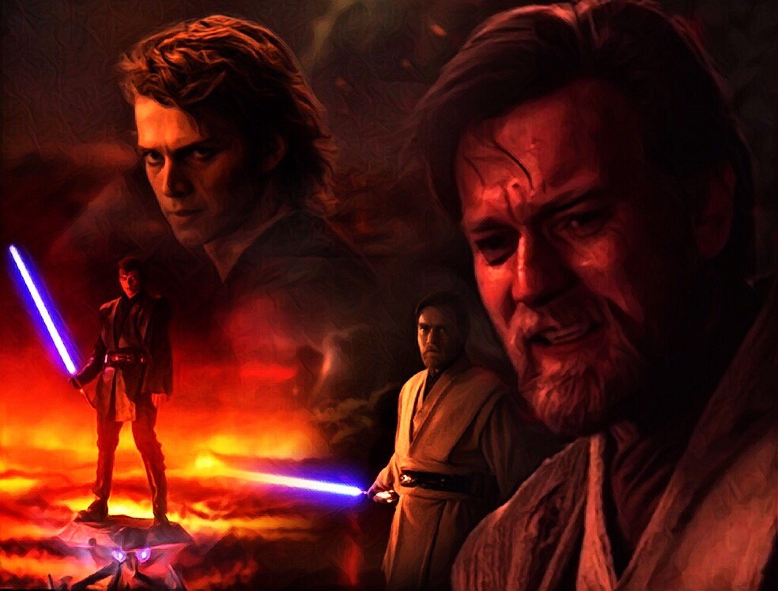 2500x1900 Anakin Skywalker And Obi Wan Kenobi Wallpaper