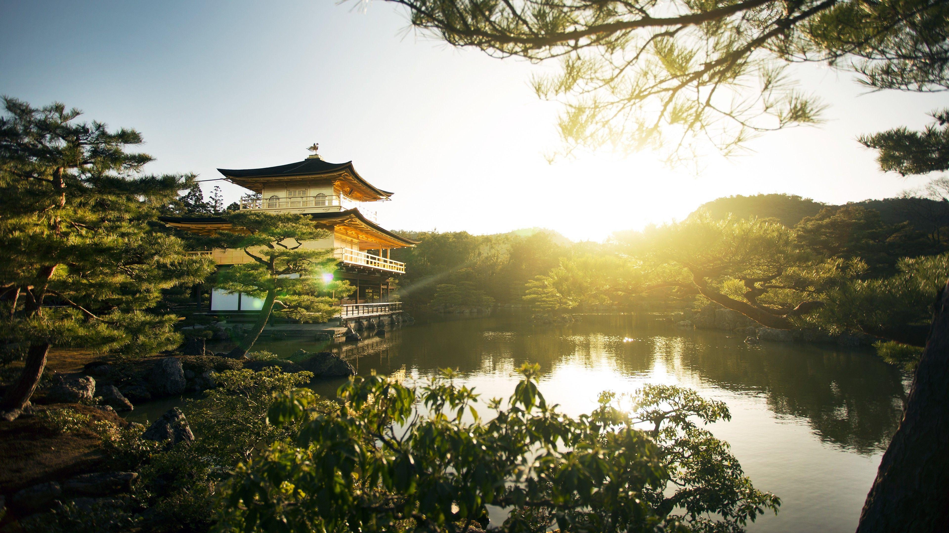 3840x2160 landscape, Kinkakuji, Temple Wallpaper HD / Desktop and Mobile