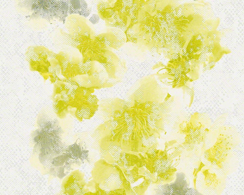1000x800 Metropolis Graphic Stripes Floral Textured Plain White Wallpaper Roll