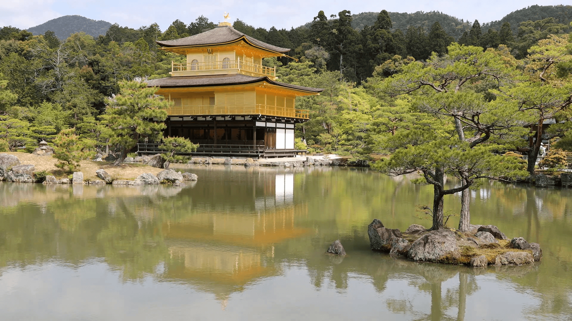 1920x1080 Kinkaku Ji, Golden Pavilion, Famous Buddhist Temple Zen Of Rinzai