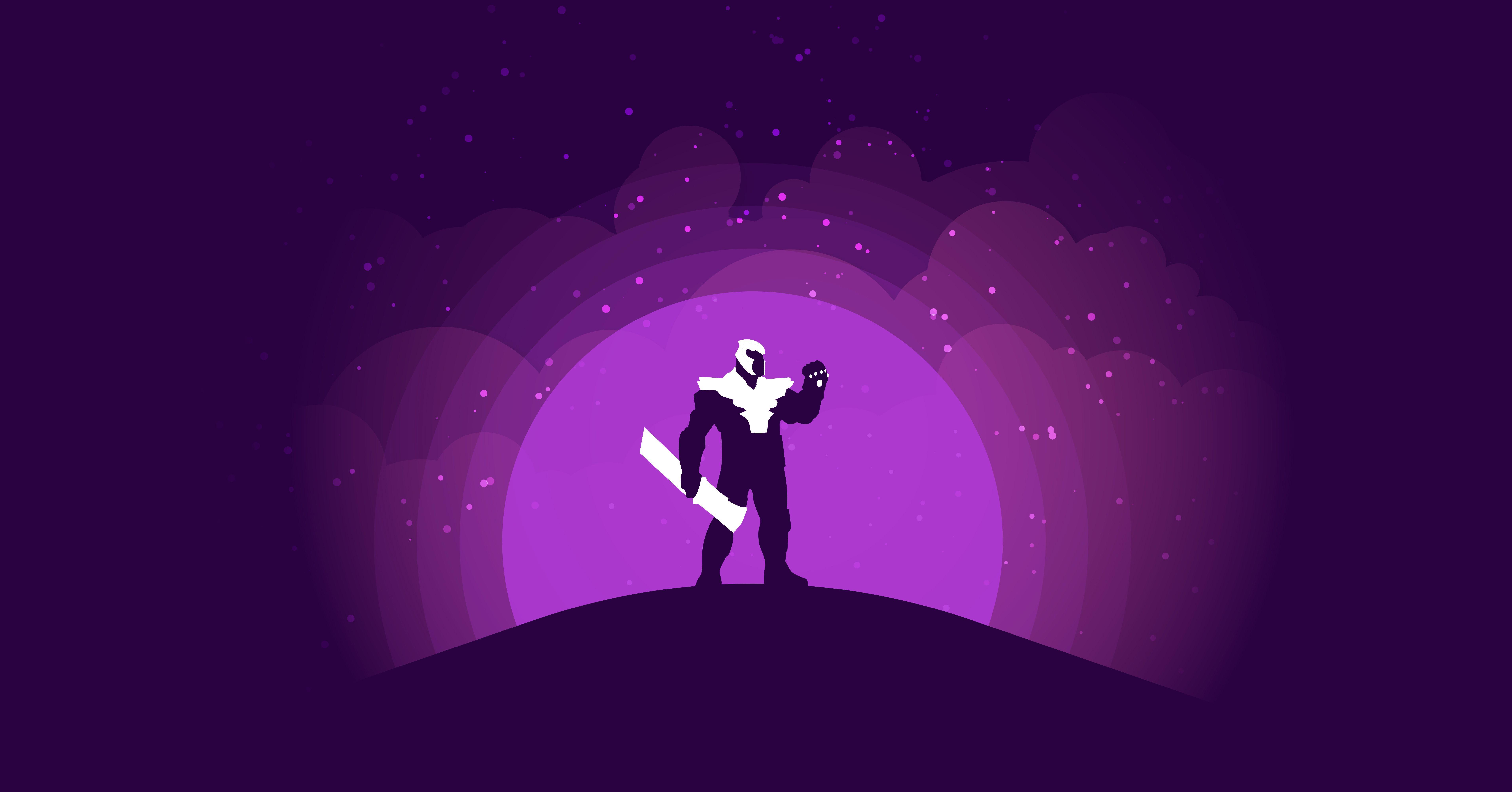 7640x4001 Thanos Endgame Minimalist 2560x1024 Resolution Wallpaper