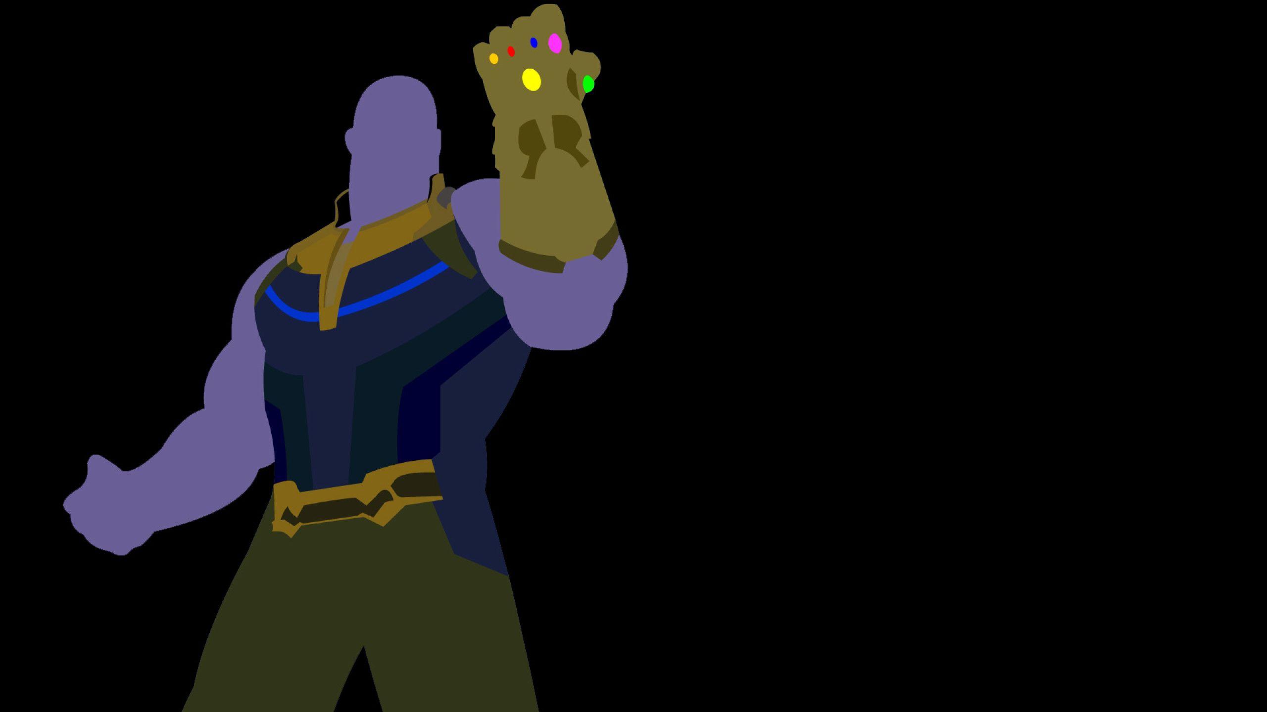 2560x1440 Minimalist Infinity Gauntlet Wallpaper