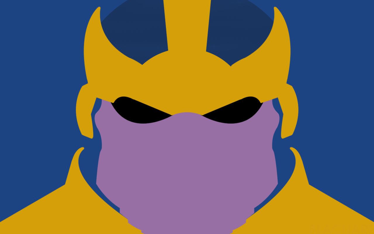 1280x800 Minimalist Thanos The Paper Wall. Comic book villains, Hero