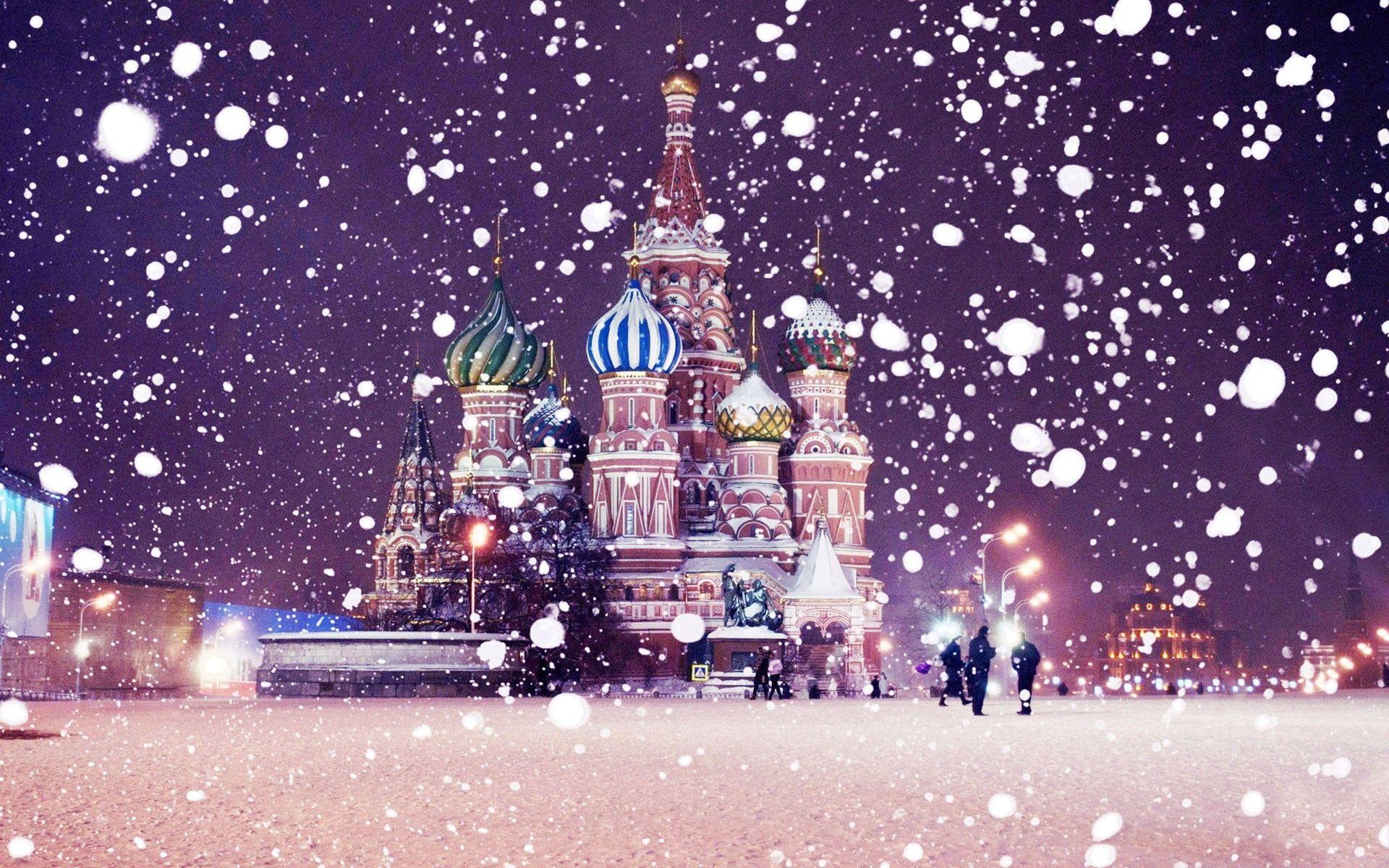 Moscow Christmas Wallpaper