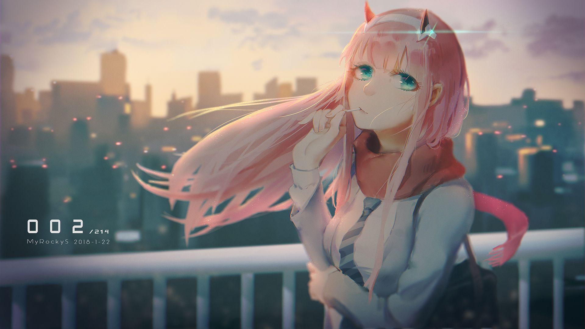 1920x1080 Free download Darling in the FranXX Full HD Wallpaper