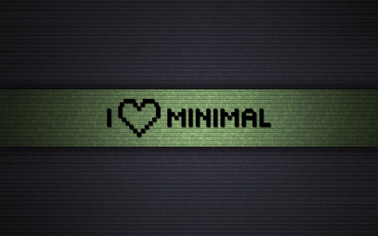 1280x800 I Love Minimal wallpaper, music and dance wallpaper