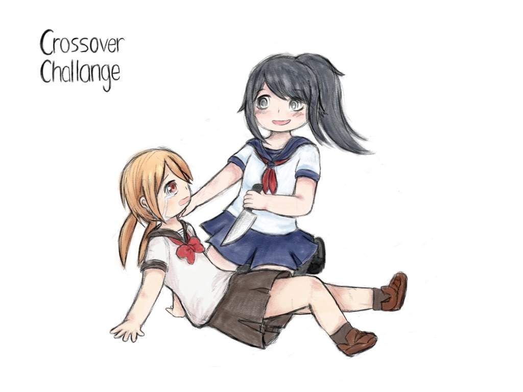 1024x768 Crossover challenge entry!. Tsurezure Children! Amino