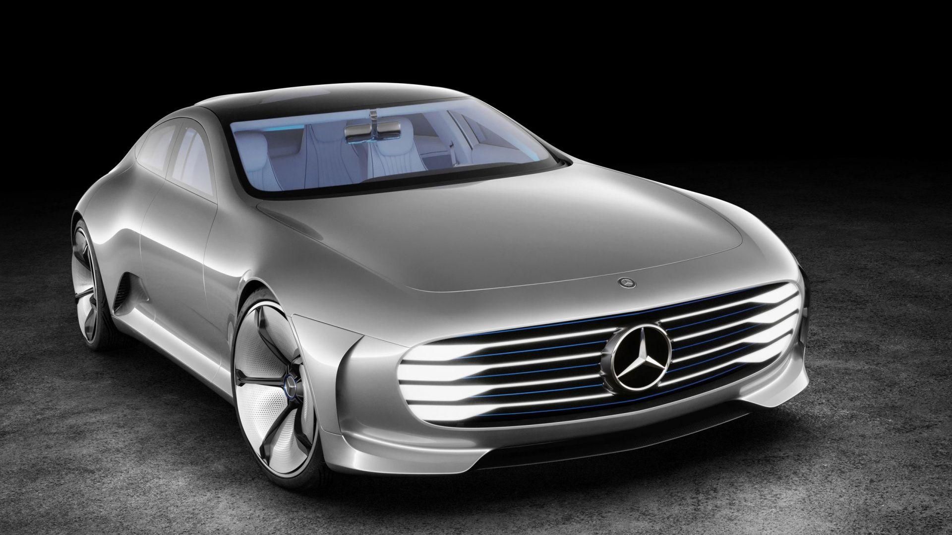 1920x1080 Full HD Wallpaper mercedes electric car chromium front view