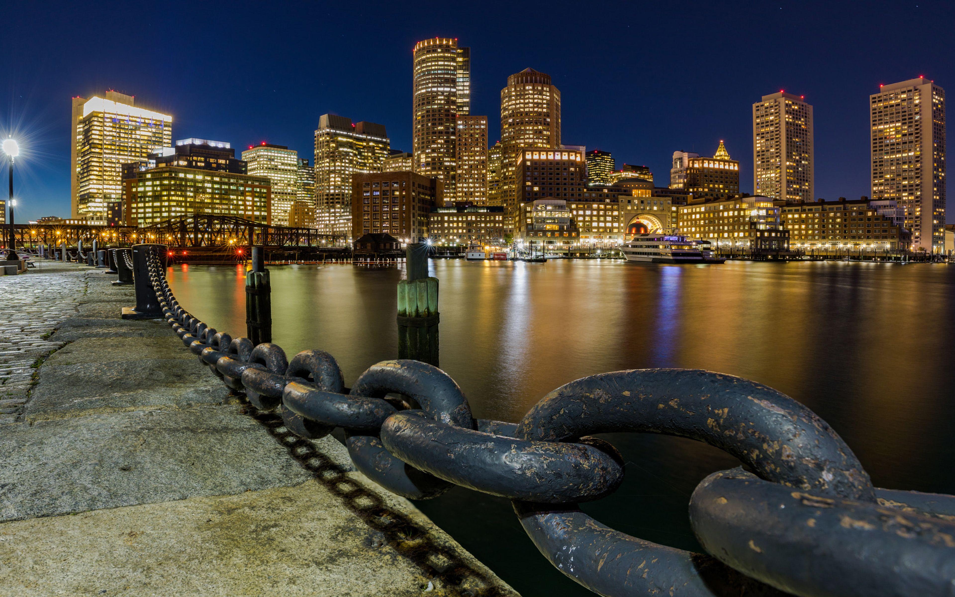 3840x2400 Port In Boston Financial District Boston United States Banks Law
