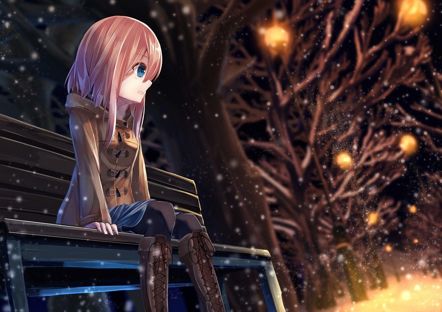 Alone Anime Girl Wallpapers - Top Free Alone Anime Girl Backgrounds -  WallpaperAccess
