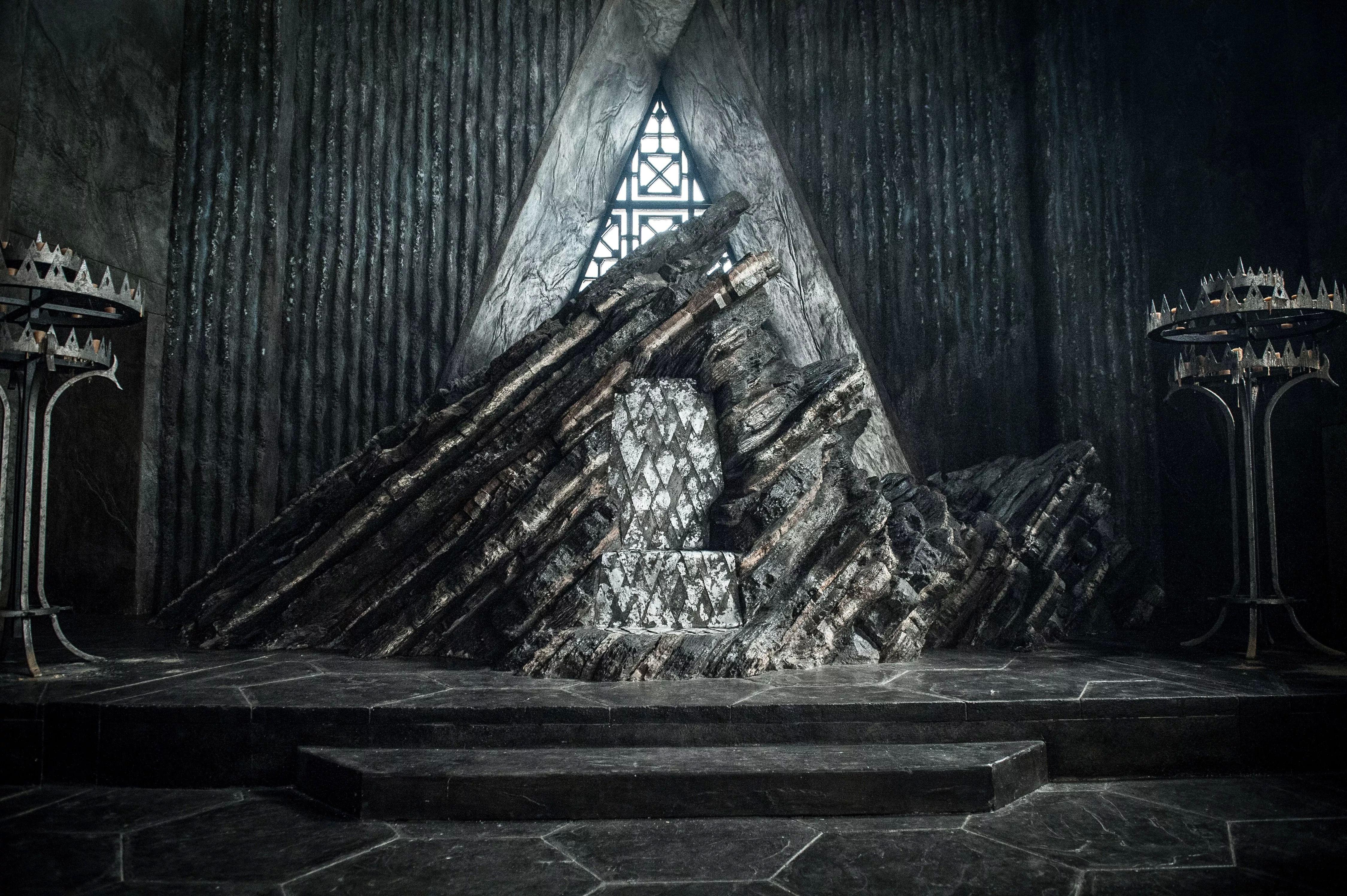 4500x2994 Dragonstone Throne Room Game Of Thrones Wallpaper