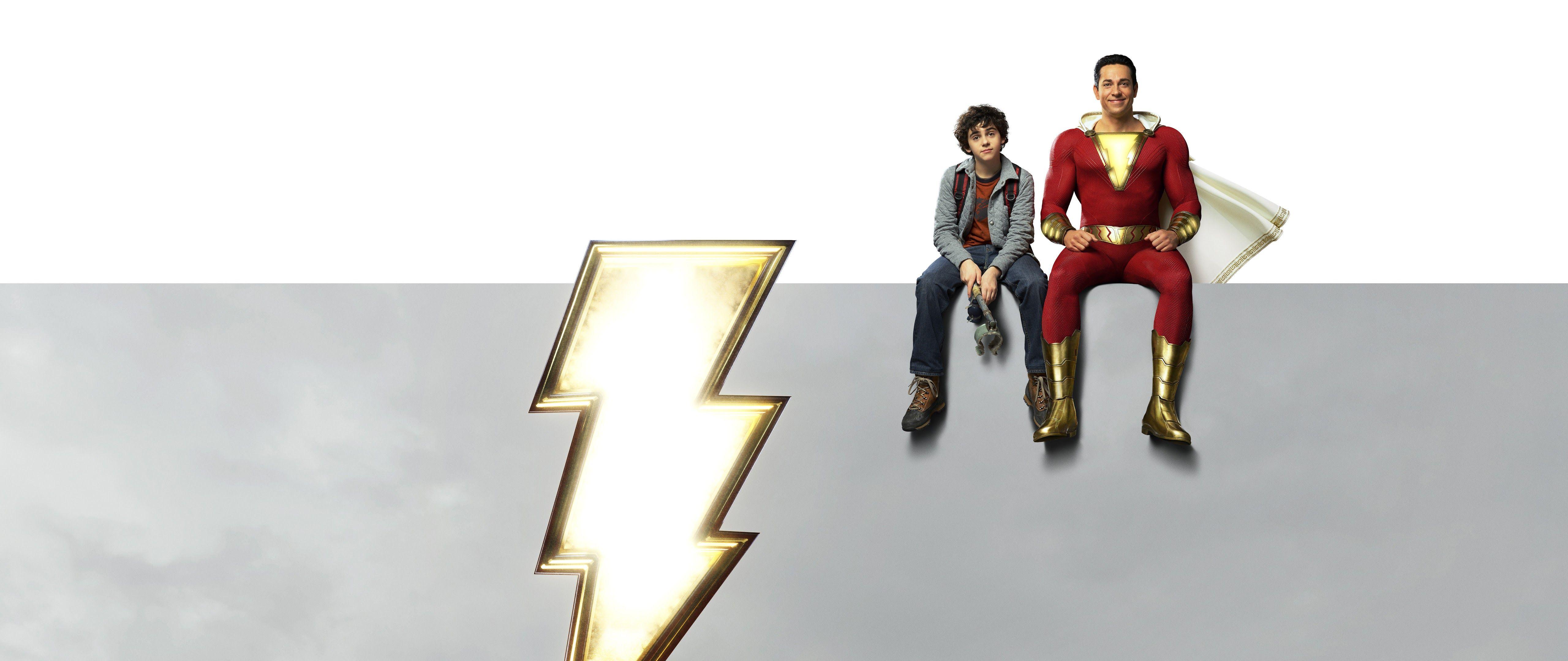 5120x2160 Shazam 2019 8K Wallpaper