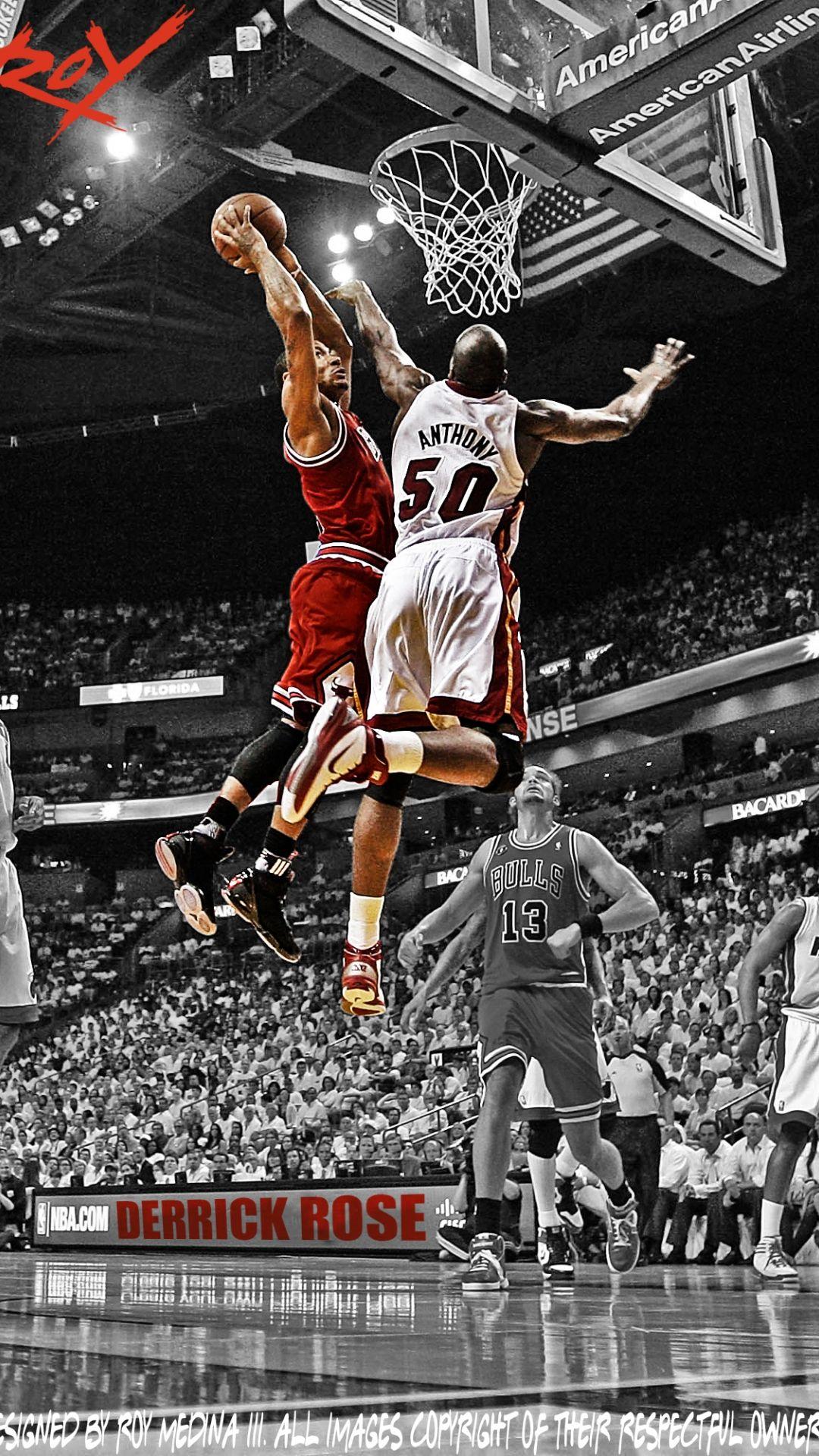 1080x1920 New HD Mvp Derrick Rose Wallpaper iPhone On Home Screen In Kecbio