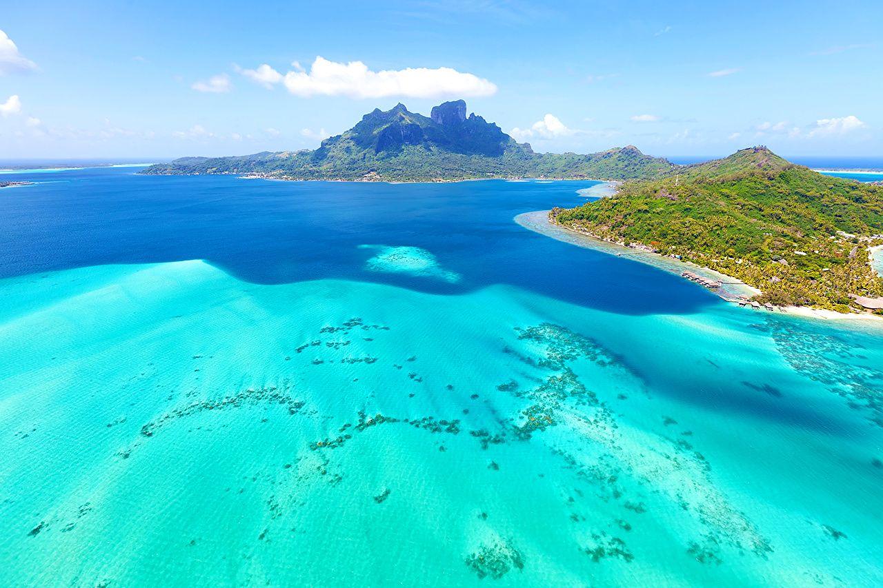 1280x853 Desktop Wallpaper Bora Bora French Polynesia Sea Nature Tropics