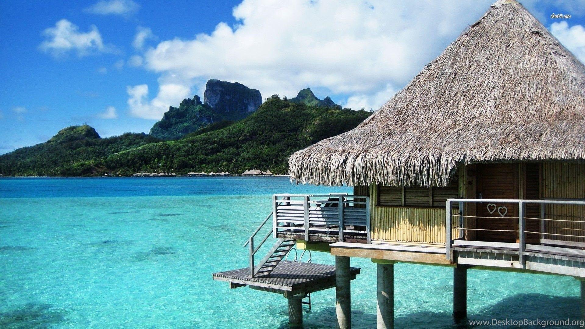 1920x1080 Bora Bora, French Polynesia Wallpaper Desktop Background