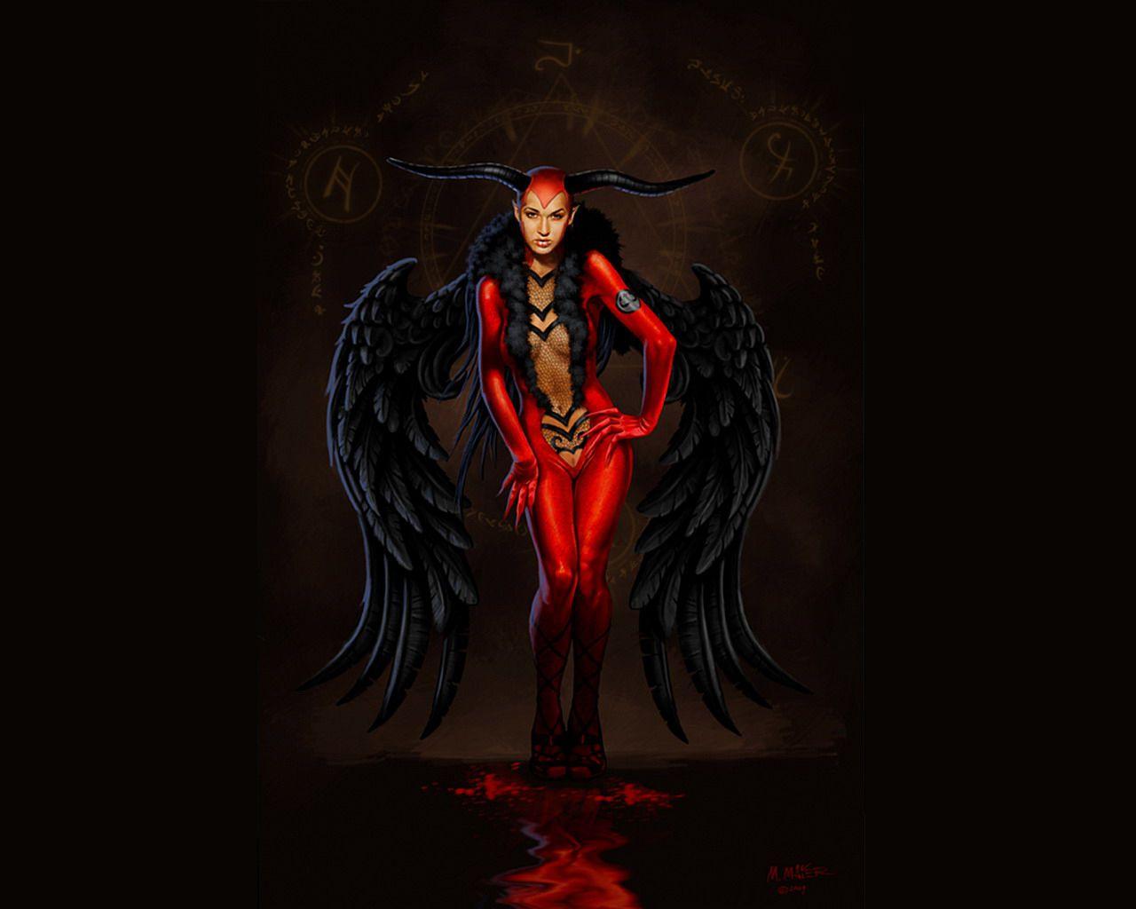 1280x1024 Evil angel girl Wallpaper and Background Imagex1024