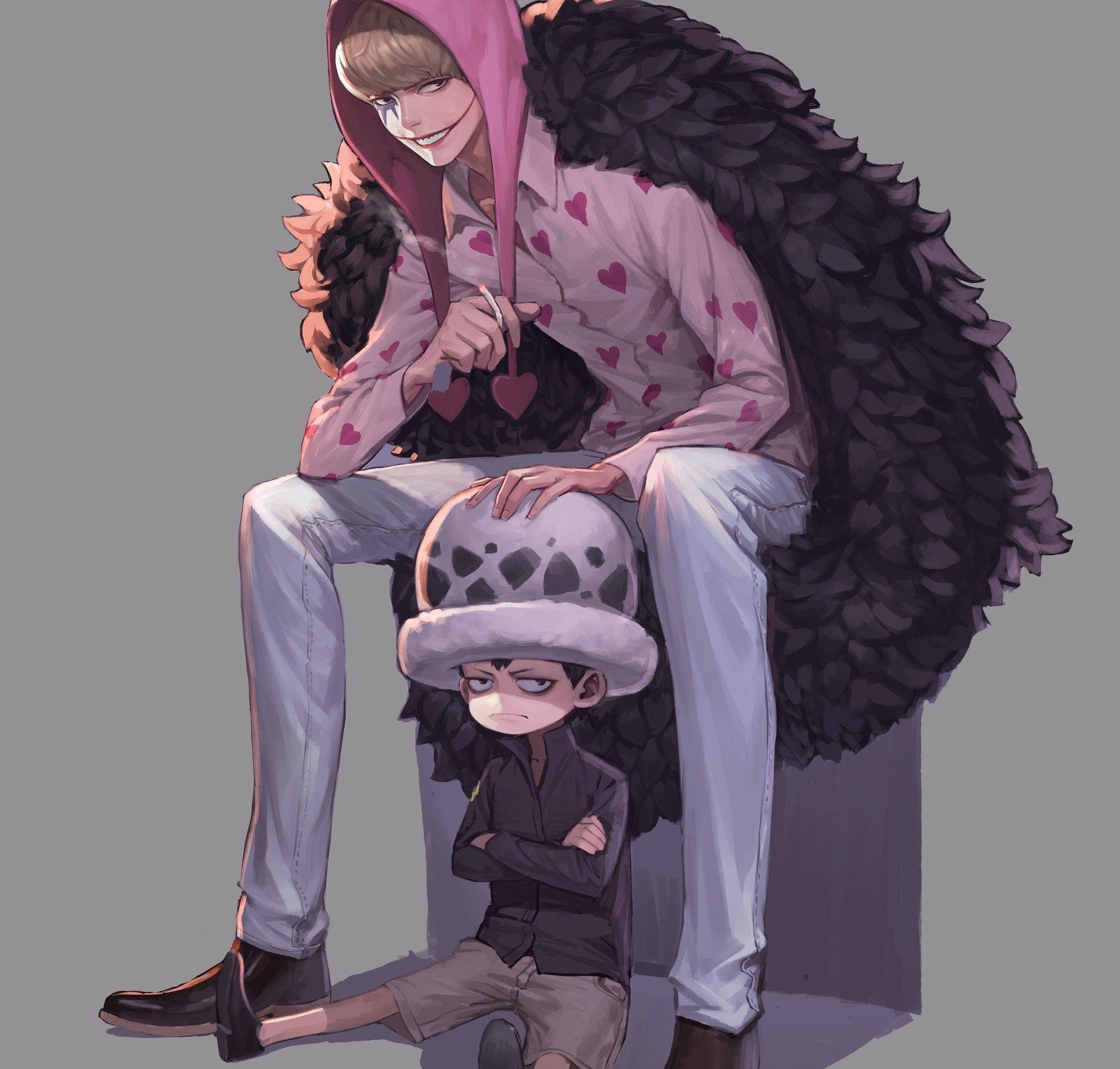 1920x1832 Download 1920x1832 Trafalgar Law, One Piece, Coat, Creepy Smile