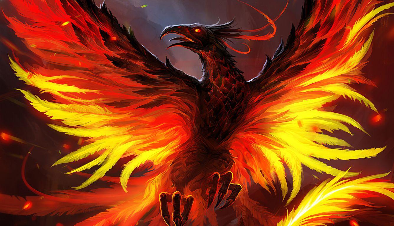 1336x768 Phoenix The Red Bird 4k Laptop HD HD 4k Wallpaper