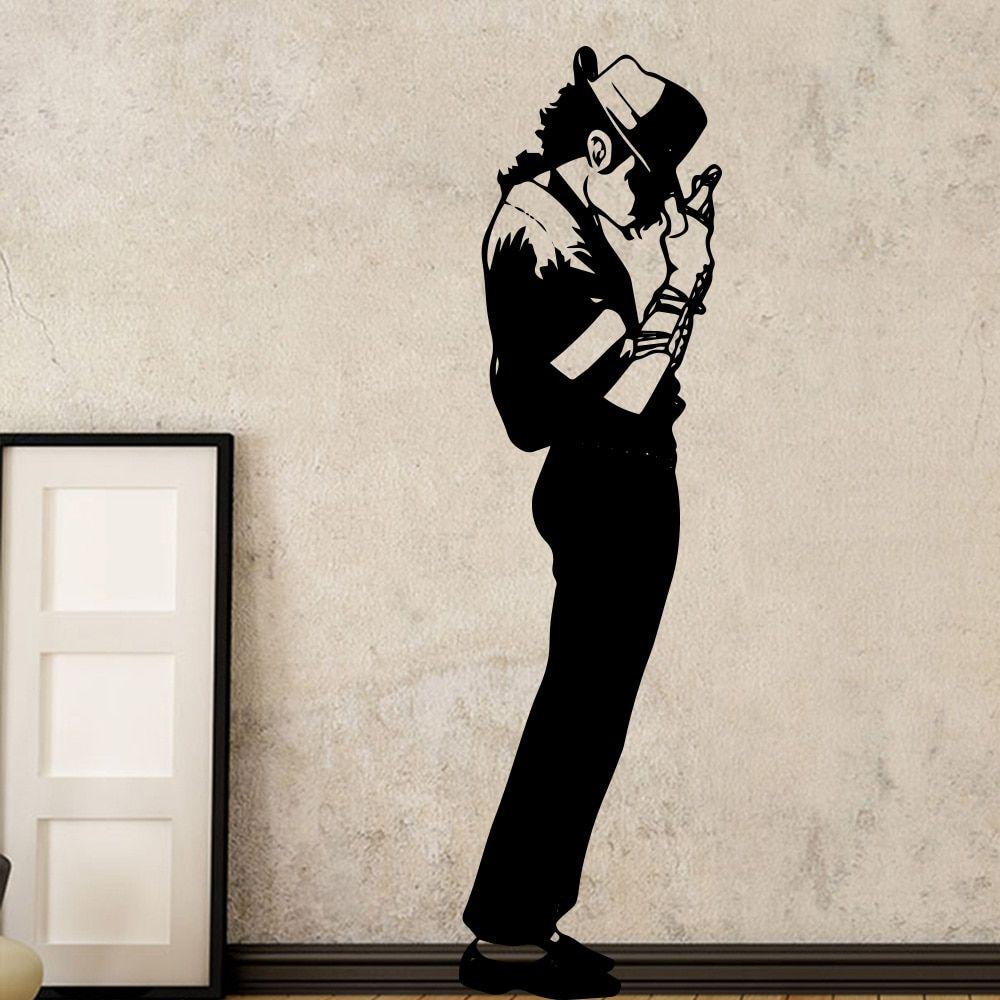 1000x1000 American Style Michael Jackson MJ Wall Stickers Music Dancer