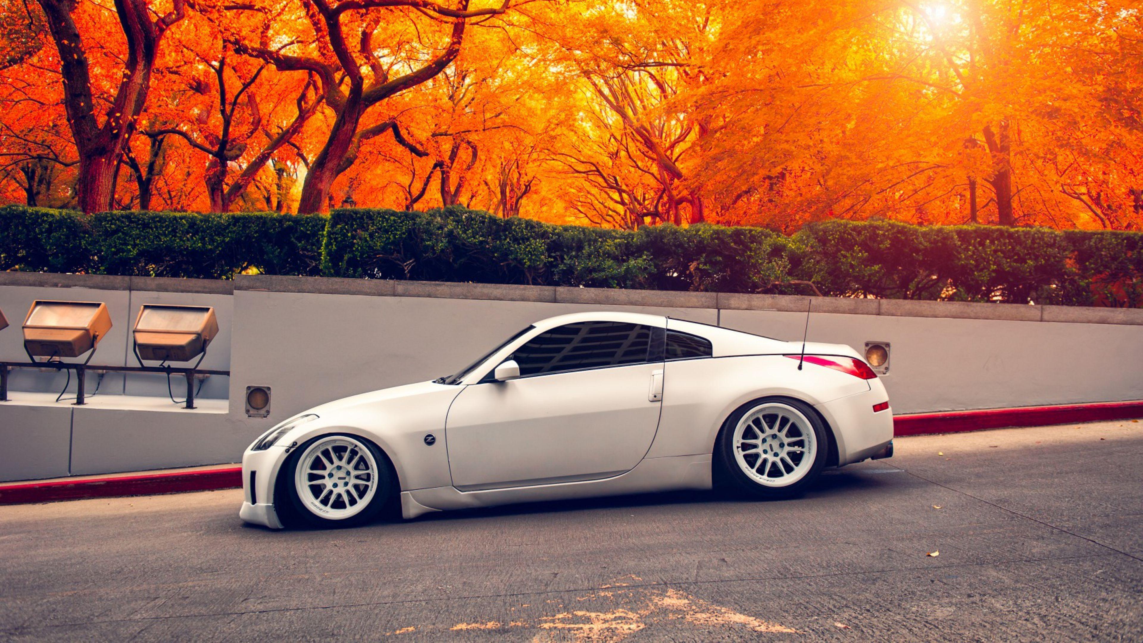3840x2160 Nissan 350Z Autumn, HD Cars, 4k Wallpaper, Image, Background