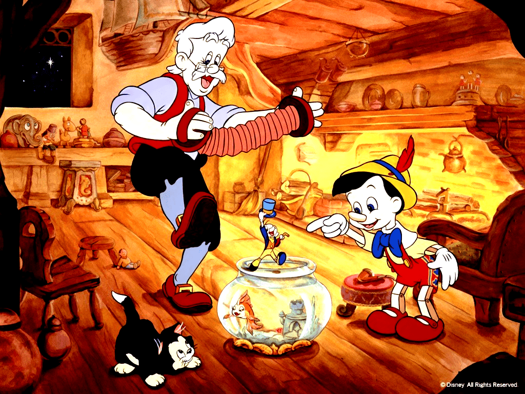 1024x768 Disney Classic's: Pinocchio desktop PC and Mac wallpaper