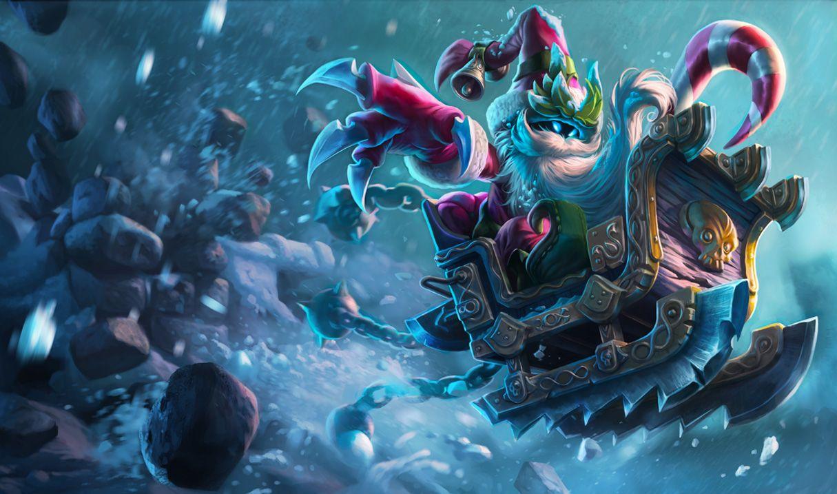 1215x717 Bad Santa Veigar Skin of Legends Wallpaper