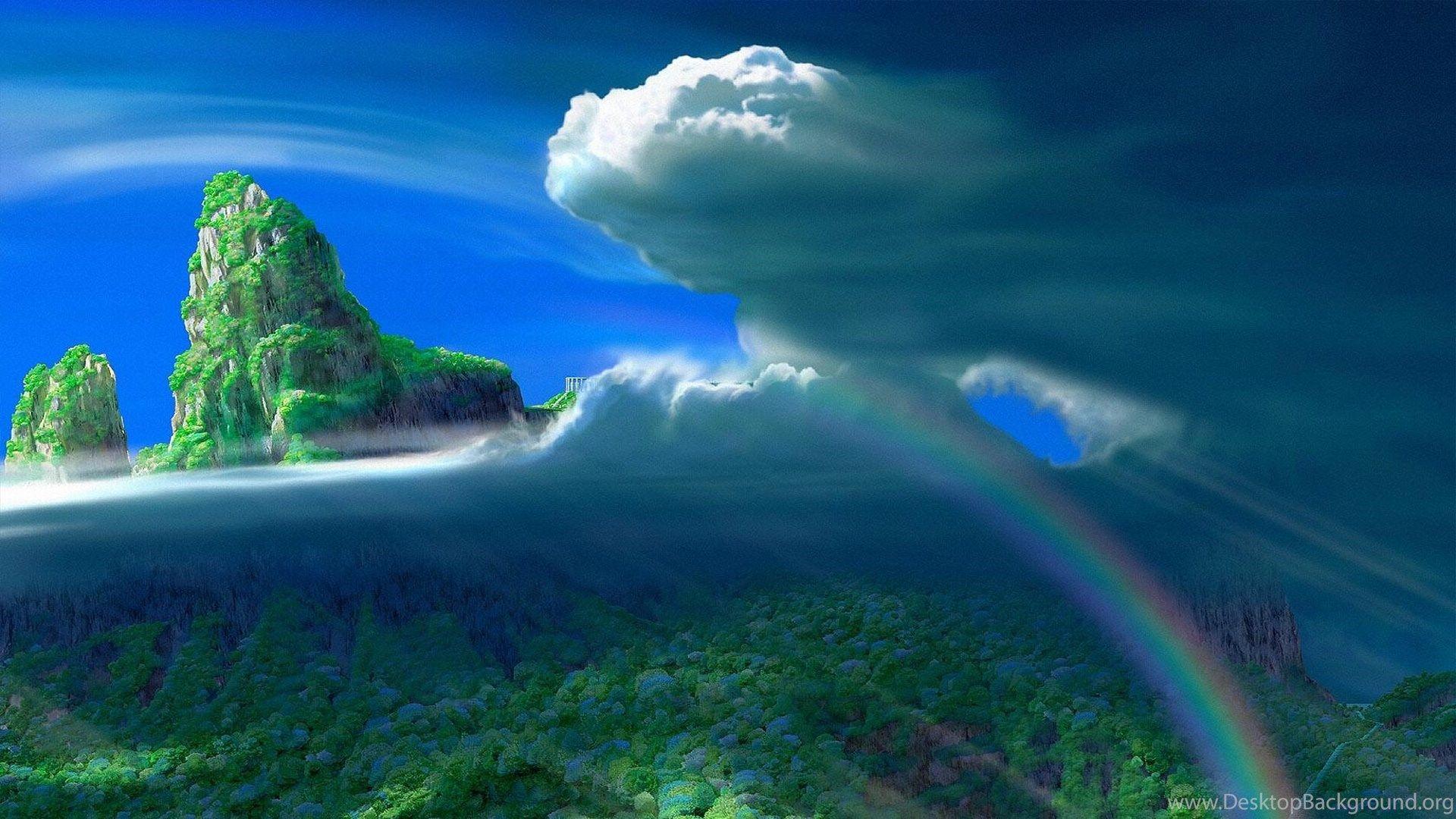 1920x1080 Celestial Island Computer Wallpaper, Desktop Background