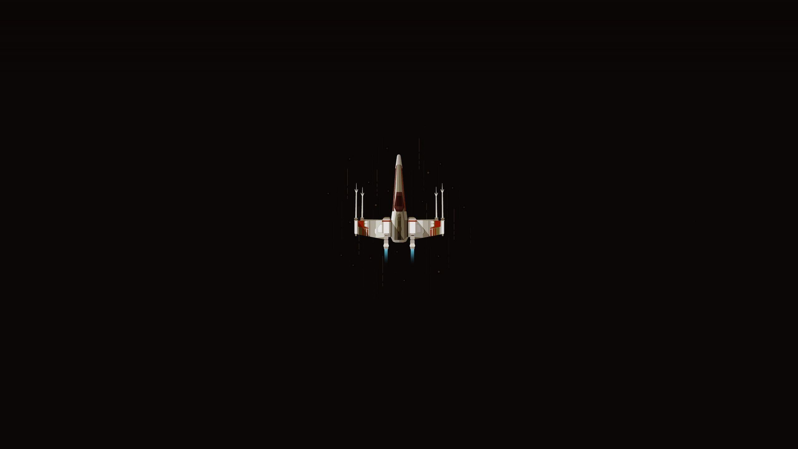 2560x1440 Download X Wings, Minimal, Star Wars Wallpaper, 2560x Dual