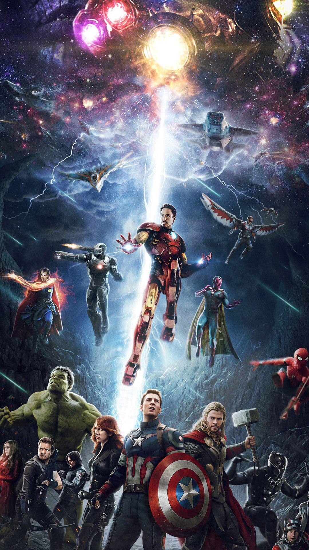 1080x1920 Best Avengers iPhone 8 HD Wallpaper