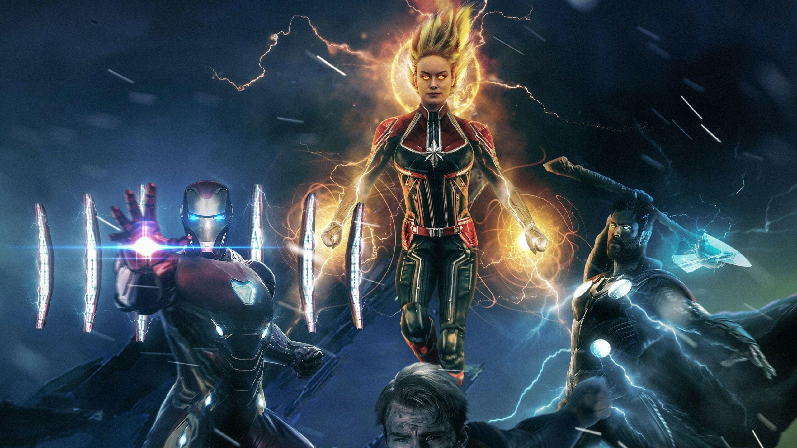2560x1440 Awesome Avengers Endgame Movie Wallpaper. Captain marvel, Avengers, Marvel superheroes