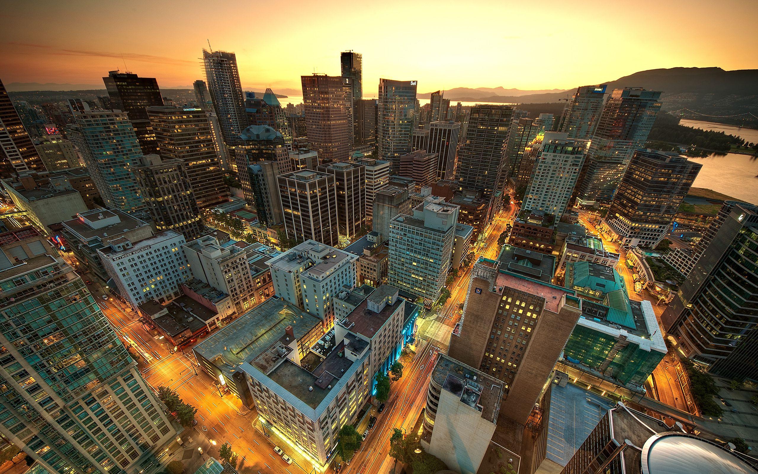 2560x1600 Vancouver Sunset Canada Wallpaper