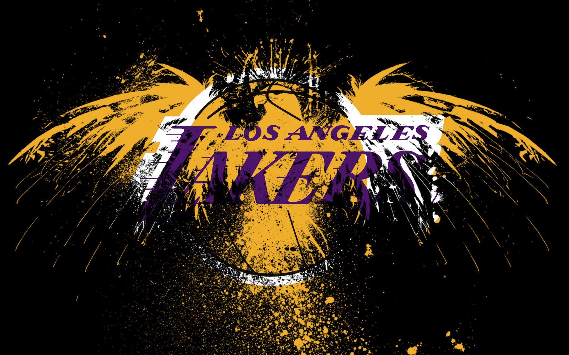 1920x1200 Free download Eagle Of Lakers Logo Wallpaper [1920x1200]