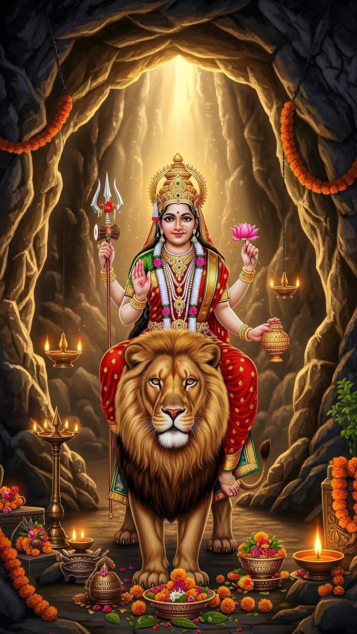 736x1307 Lord shiva with lion. Lord shiva and maa durga, Ma durga wallpaper with lion, Durga