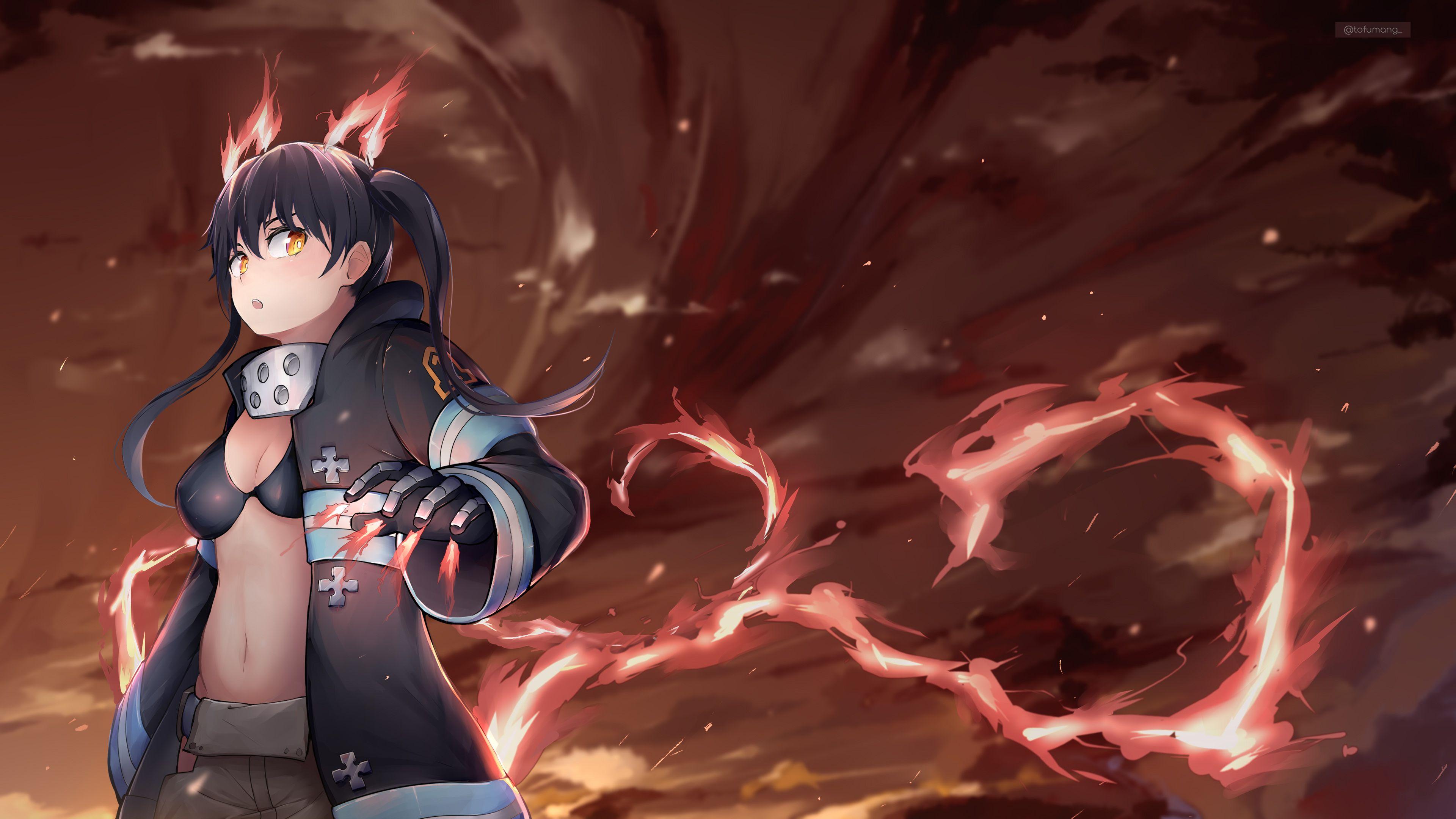 3840x2160 Fire Force Background