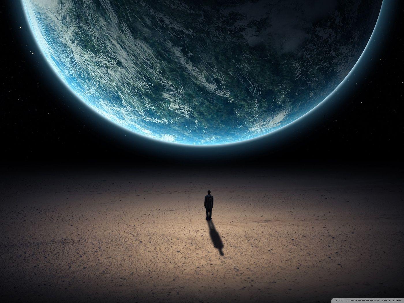 1400x1050 Alone In The Universe Ultra HD Desktop Background Wallpaper for 4K