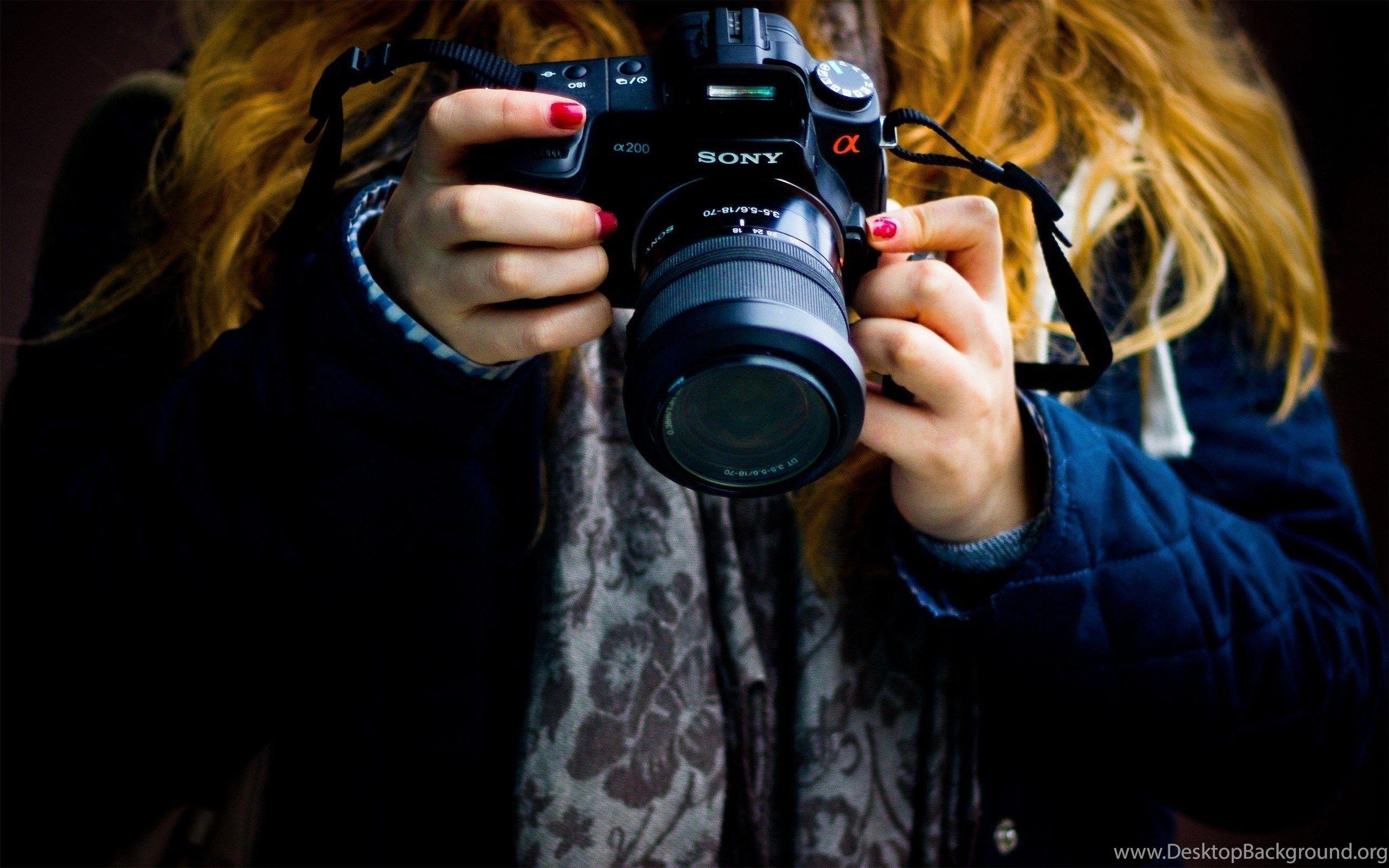 2560x1600 Girl, Photographer, Camera, Canon, Girl Wallpaper Hd, Snow