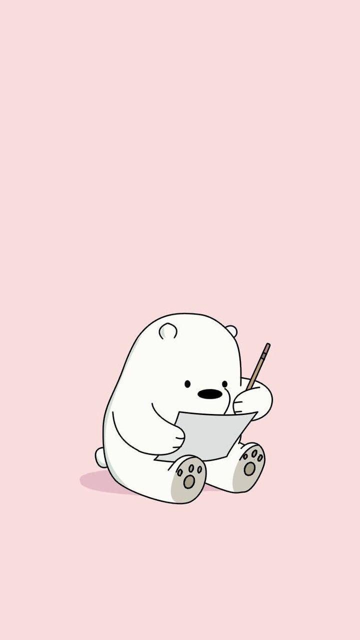 720x1280 we bare bears, wallpaper, pastel wallpaper and pastel pink